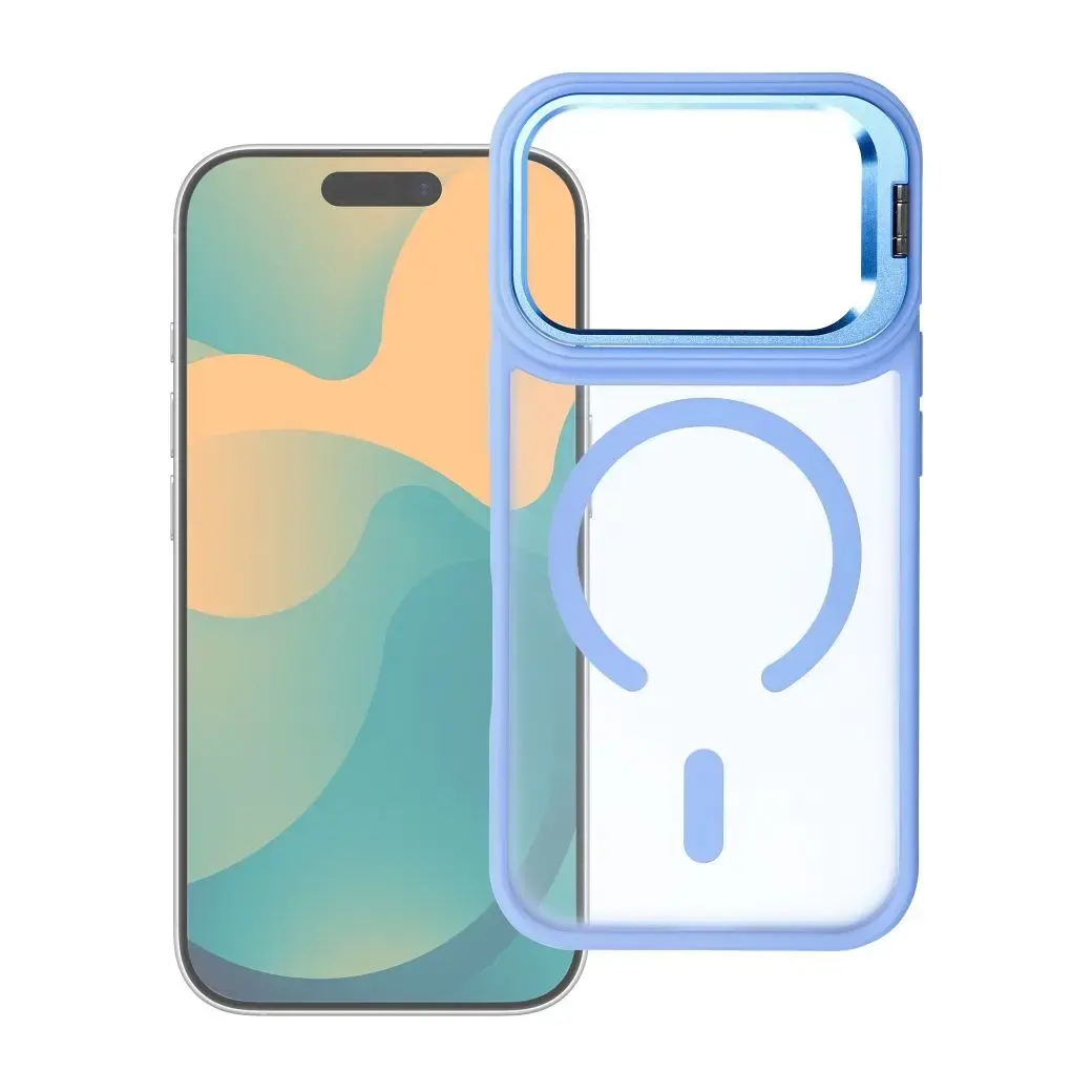 Forcell F-Protect Shadow Stand Premium telefono dėklas su stovu ir MagSafe palaikymu iPhone 17 Pro Max | iPhone 18 Pro Max mėlynas