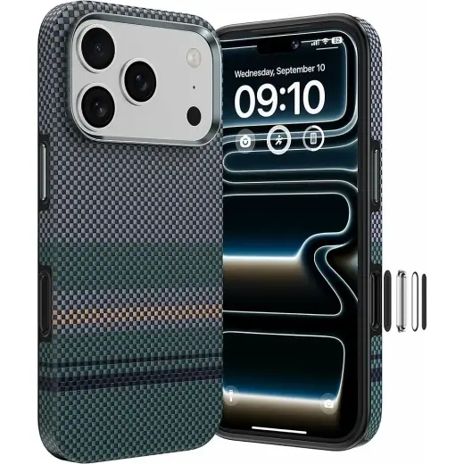 Benks Magnetic Armor Pro Aurora maciņš ar MagSafe atbalstu telefonam iPhone 18 Pro Max | iPhone 17 Pro Max daudzkrāsains