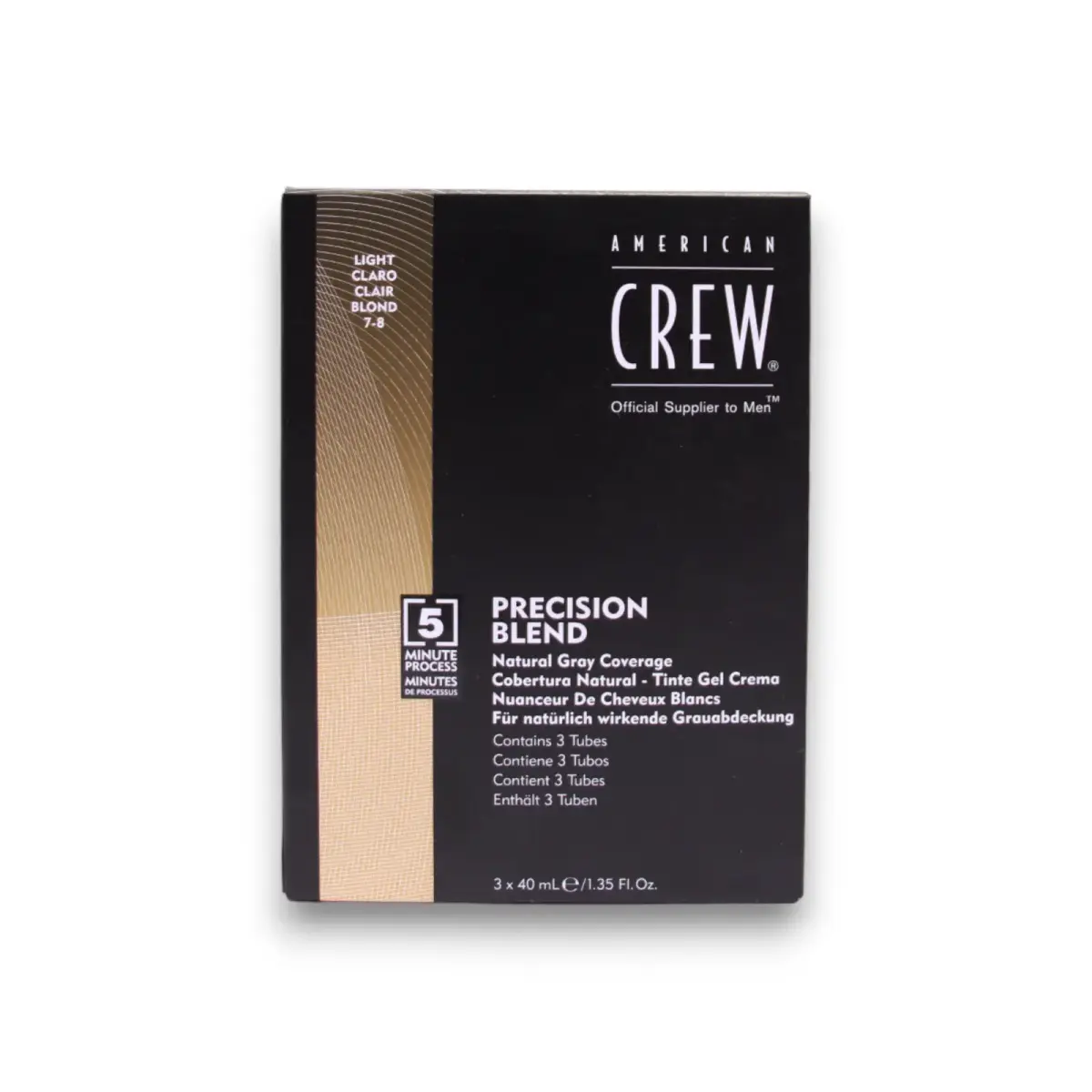 American Crew Precision Blend Hair Colour Set - Light 7/8 3 X 40ml