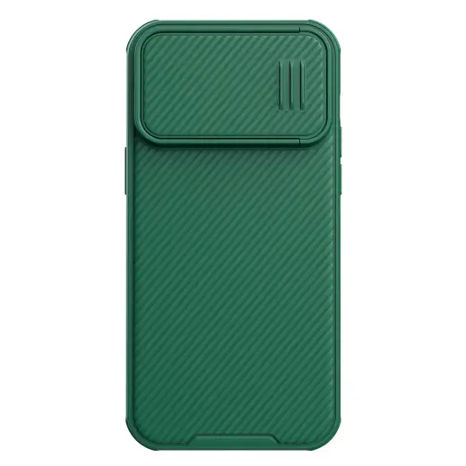 Nillkin CamShield S maciņš telefonam iPhone 14 Pro Max zaļš (ar kameras aizsargu)