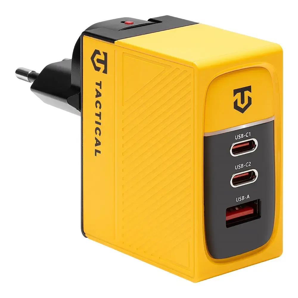 Tactical Nett Warrior travel charger | 100W | GaN | yellow