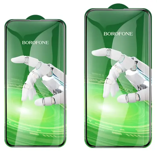Borofone BF8 Diamond Armor 5D grūdintas apsauginis stiklas telefonui iPhone 17 Air (10 vnt.)