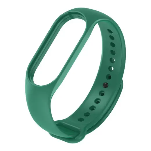 Fusion Accessories Wave išmaniojo laikrodžio dirželis Xiaomi Mi Band 7 | silikoninis | žalias