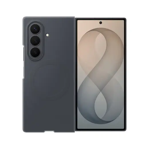 Samsung Silicone Magnet чехол с поддержкой MagSafe для телефона Samsung Galaxy Z Fold 8 (F971) чёрный (защитная плёнка в комплекте)