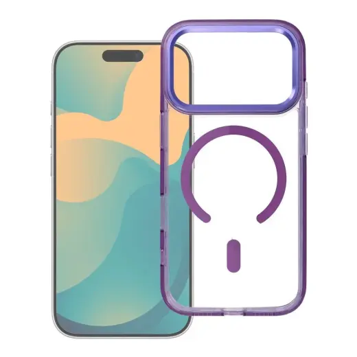 Frame Clear Hybrid Mag phone case with MagSafe support for iPhone 17 Pro | iPhone 18 Pro black