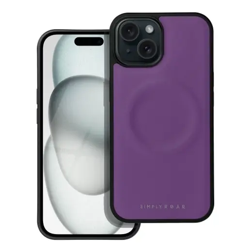 Roar Mag Morning telefono dėklas su MagSafe palaikymu iPhone 15 Pro Max violetinis