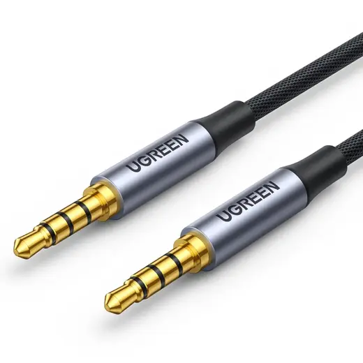UGREEN AV183 mini ligzdas kabelis 3,5 mm, AUX, 3 m (melns)