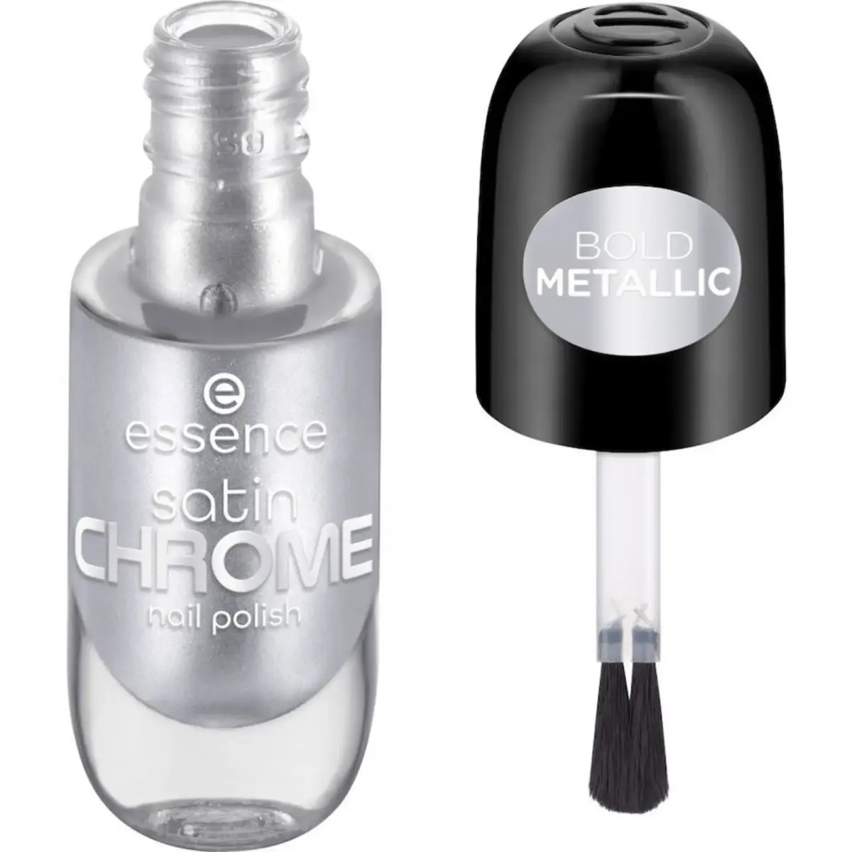 Essence, Satin Chrome, Satin, Nail Polish, 04, SteelGPT, 8 ml
