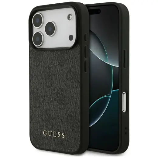 Guess 4G Classic maciņš telefonam iPhone 17 Pro melns