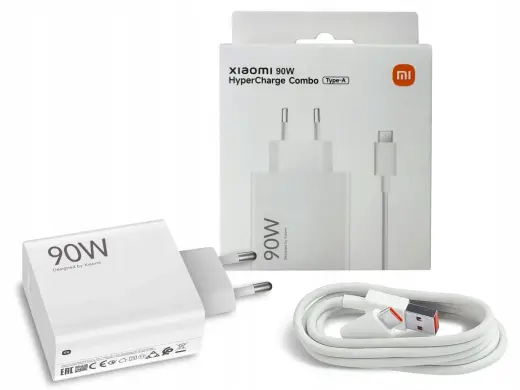 Xiaomi MDY-15-EK tīkla lādētājs | 90W | USB-A, USB-C | USB-A uz USB-C vads komplektā | balts