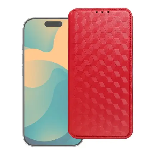 Flip case for Motorola G17 POWER Cubic Book red