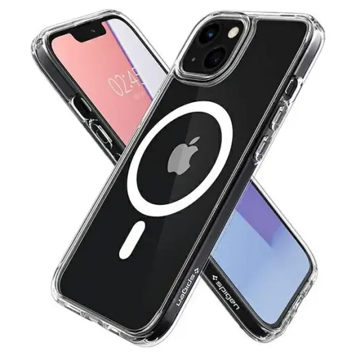 Spigen Ultra Hybrid Mag protect telefoni ümbris MagSafe toega iPhone 13 Mini läbipaistev