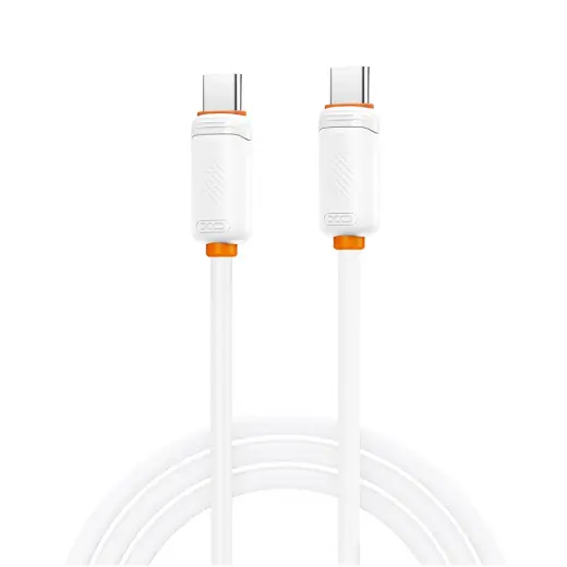 XO NB-Q298 datu pārraides un uzlādes vads | USB-C uz USB-C | PD | 240W | 1m | balts