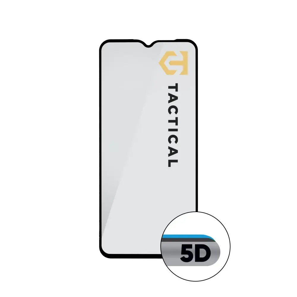 Taktinis „Glass Shield 5D“ grūdintas stiklas telefonui „Samsung Galaxy A13 4G“, juodas