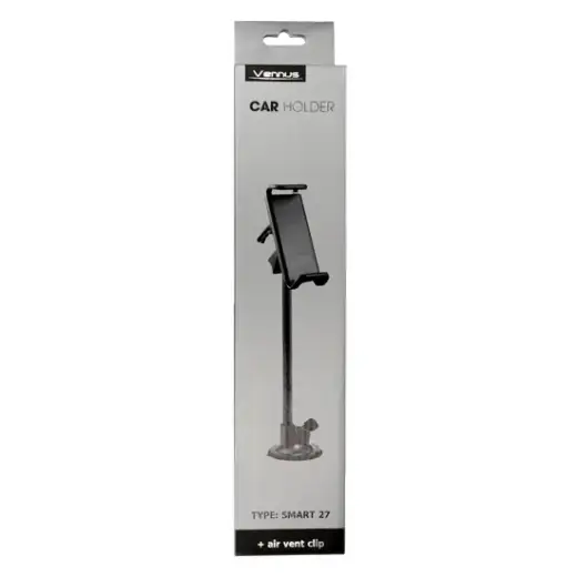 Vennus SMART 27CM auto telefonihoidik ventilatsiooniavale ja esiklaasile