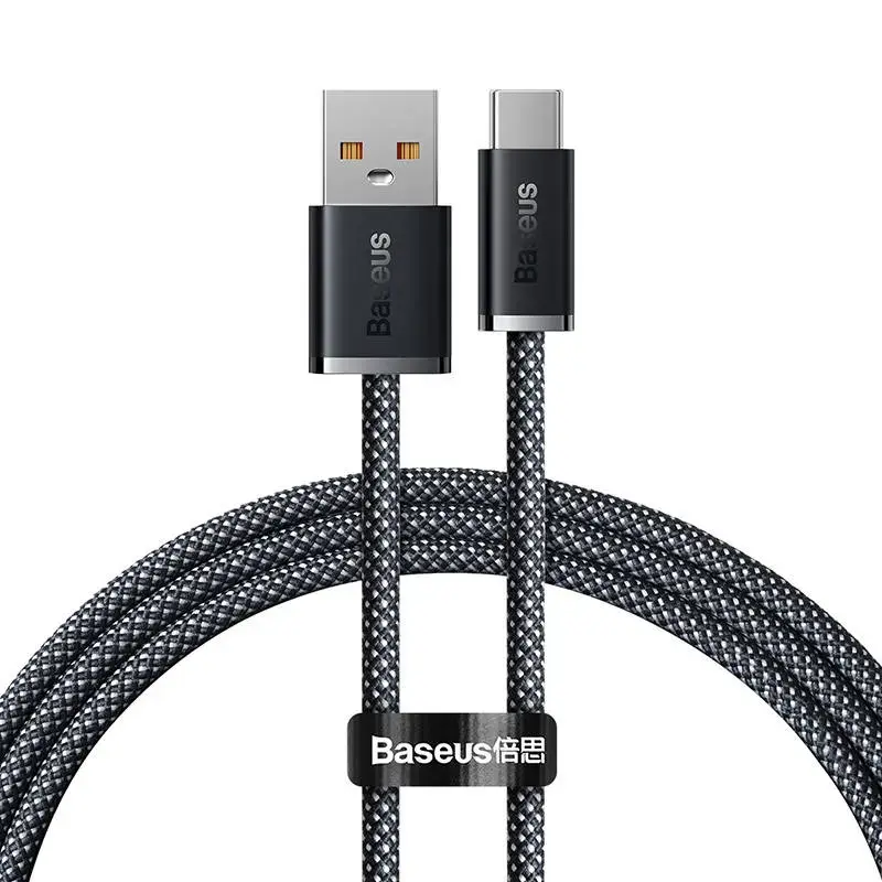 Baseus Dynamic Series datu pārraides un uzlādes vads | USB-A uz USB-C | 100W | 1m | pelēks