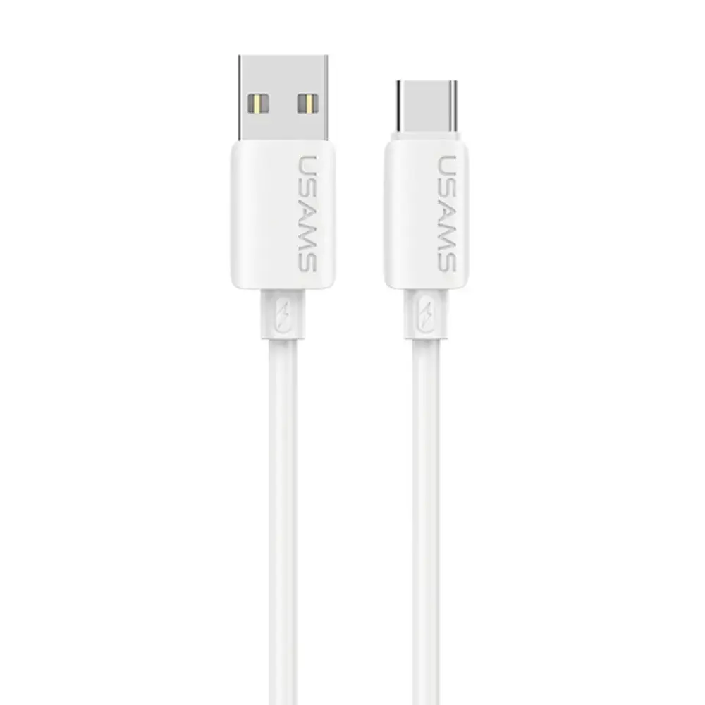 USAMS U98 duomenų perdavimo ir įkrovimo laidas | USB-A į USB-C | 15W | baltas