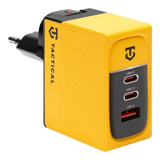 Tactical Nett Warrior travel charger | 100W | GaN | yellow