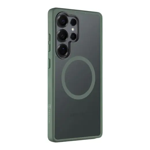 Tactical MagForce Hyperstealth telefono dėklas su MagSafe palaikymu Samsung Galaxy S25 Ultra (S938) žalias