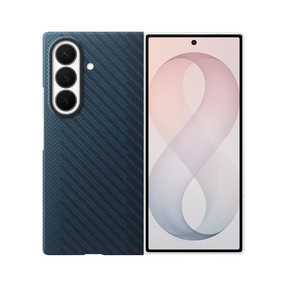 Samsung Carbon Magnet phone case with MagSafe support for Samsung Galaxy Z Fold 8 Ultra (F976) navy (with protective film in set)