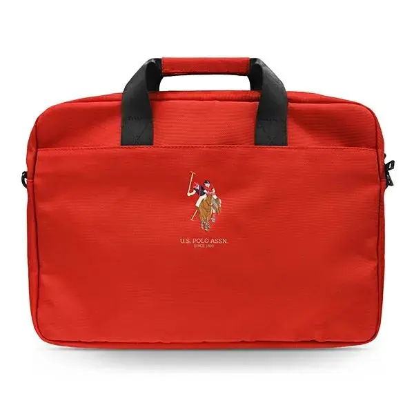 U.S. Polo Assn. Polo Embroidery sülearvutikott 16" punane