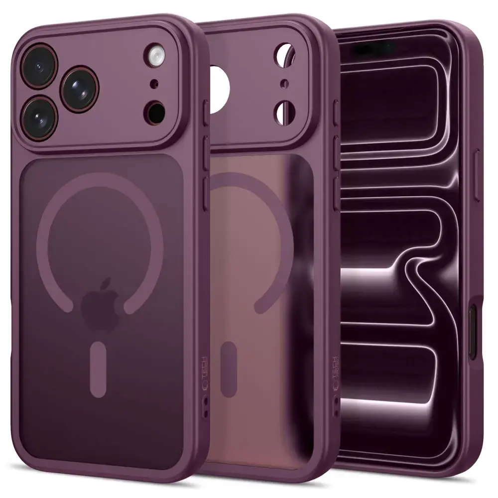 TECH-PROTECT BASICMAG чехол с поддержкой MagSafe для телефона iPhone 17 Pro Max | iPhone 18 Pro Max красный