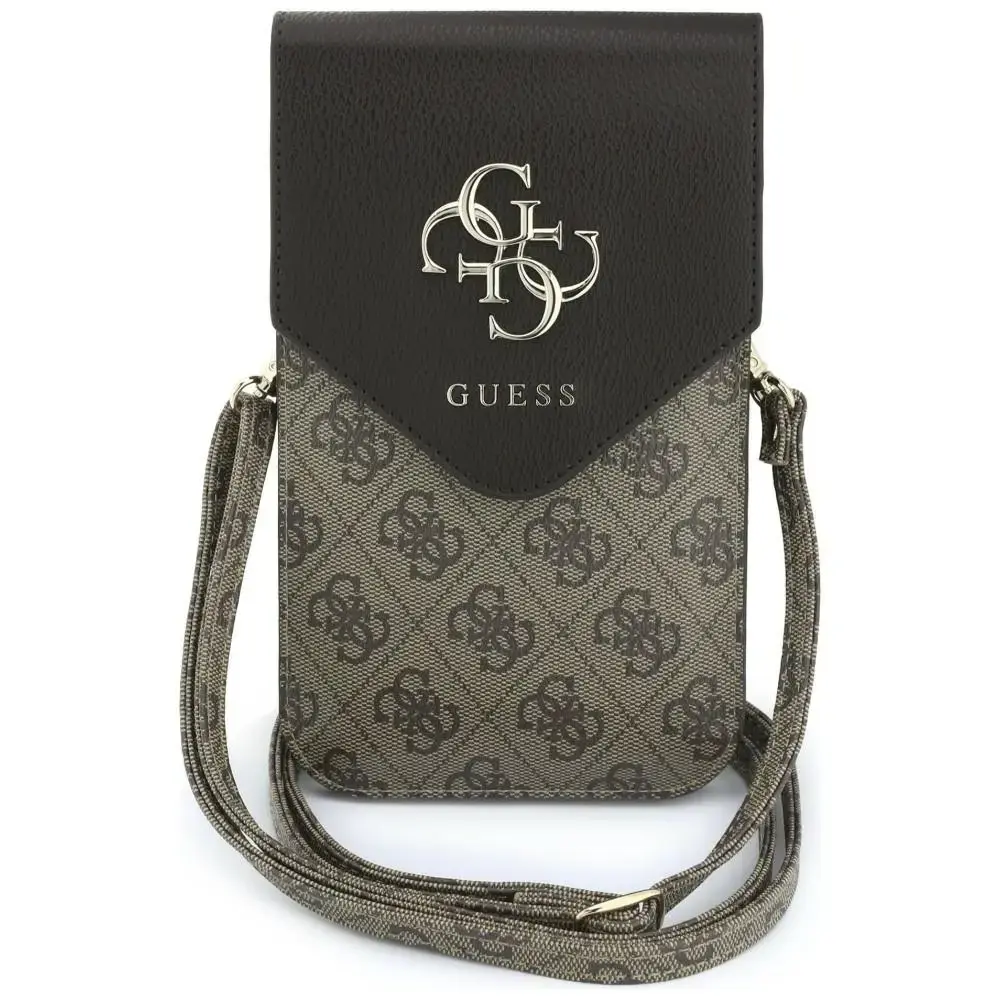 Phone bag Guess  Graines 4G &      Classic Logos brown