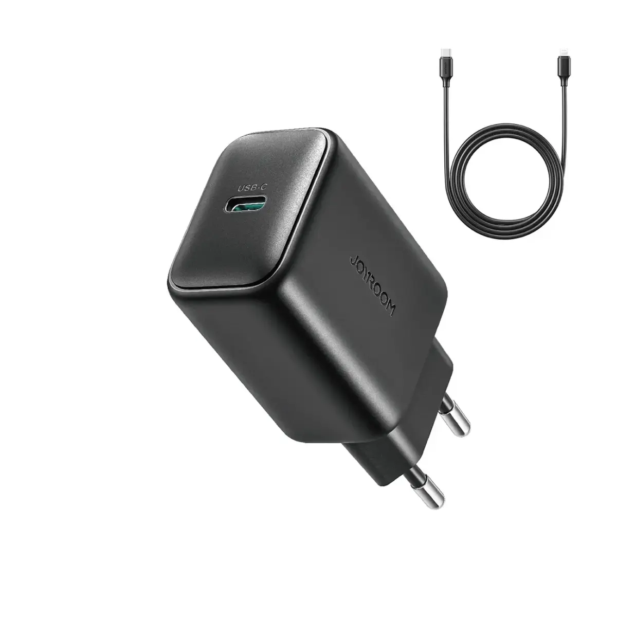 Joyroom JR-TCF23 tīkla lādētājs | 25W | PD, PPS | USB-C | ar USB-C uz USB-C vadu komplektā | melns