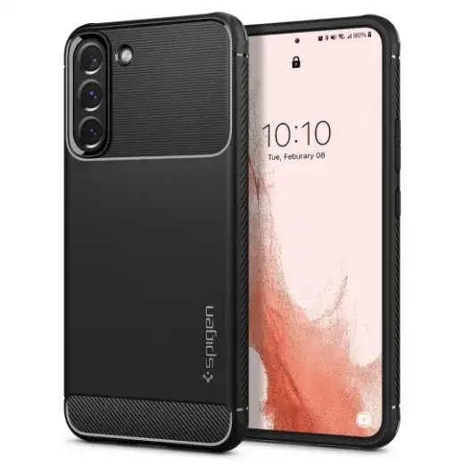 Spigen Rugged Armor maciņš telefonam Samsung Galaxy S22 (S901) melns