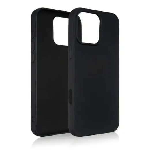 Beline Silicone telefono dėklas iPhone 16 Pro Max juodas