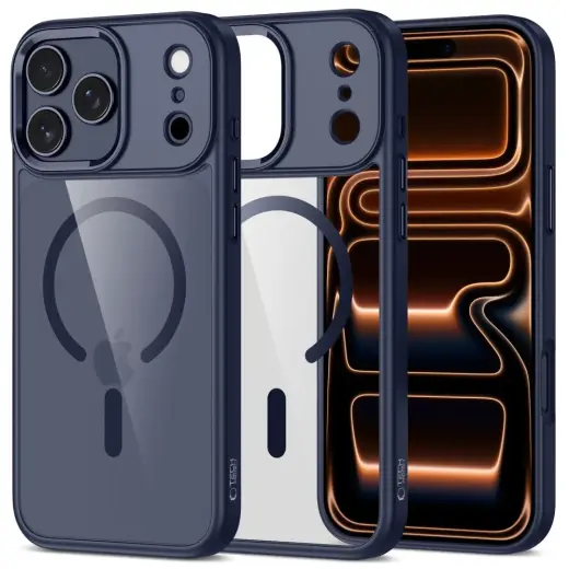 TECH-PROTECT MAGMAT maciņš ar MagSafe atbalstu telefonam Apple iPhone 17 Pro zils