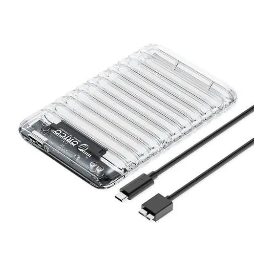 Orico 2139U3-V1 2.5" HDD|SSD USB Micro-B 5Gb|s Disk Drive - Transparent