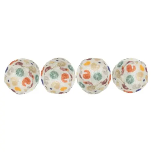 Rotaļlieta kaķiem : Trixie Set of Toy Balls with Leopard Print 4gab, 4cm