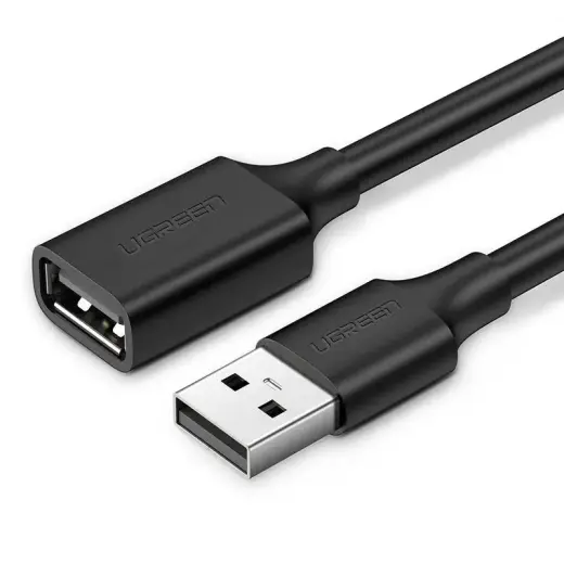 USB 2.0 pagarināšanas kabelis UGREEN US103, 1,5 m (melns)