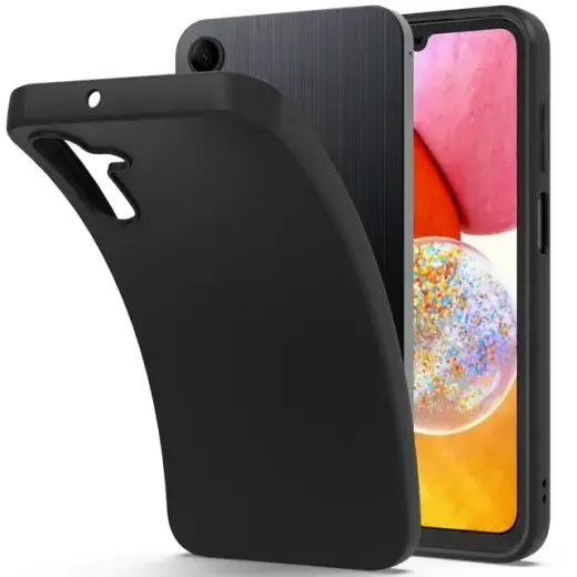 Fusion elegance fibre protect telefono dėklas Samsung Galaxy A15 5G (A156) juodas