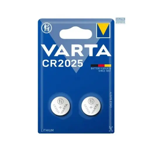 VARTA CR2025 3V liitiumnööppatareid 2 tk