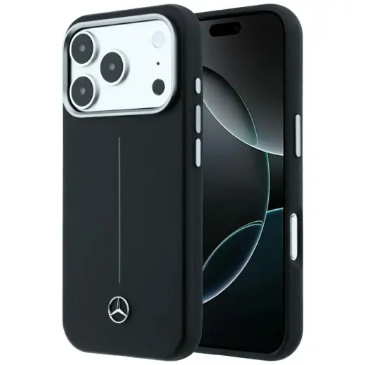 Mercedes Semi Wrap Iconic Line чехол с поддержкой MagSafe для телефона iPhone 18 Pro Max | iPhone 17 Pro Max чёрный
