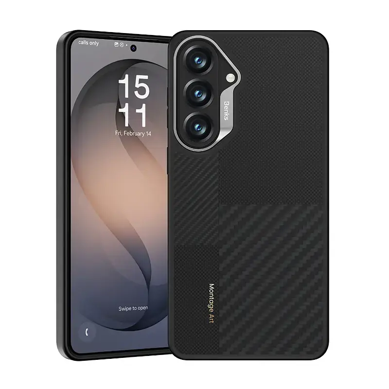 Benks Montage Magnetic Armor Pro Kevlar telefono dėklas Samsung Galaxy S26+ (S947) juodas