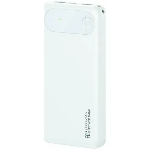 USAMS PB80 väline akupank (powerbank) | 10 000 mAh | 20W | PD | valge