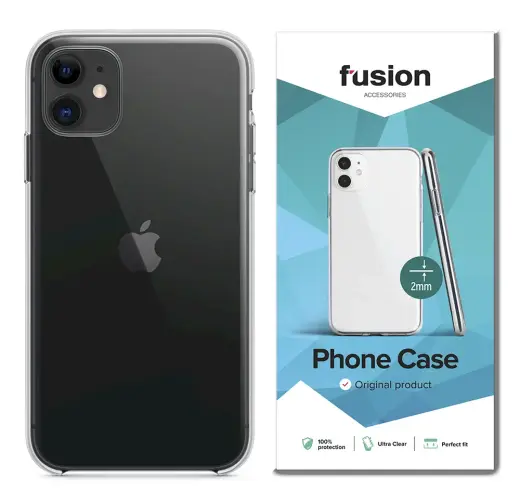 Fusion Ultra Clear Series 2 mm Silicone maciņš telefonam iPhone 12 Mini caurspīdīgs