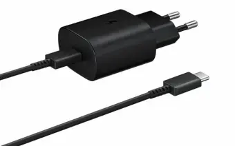 Samsung EP-TA800 tīkla lādētājs | 25W | USB-C | USB-C vads komplektā | melns