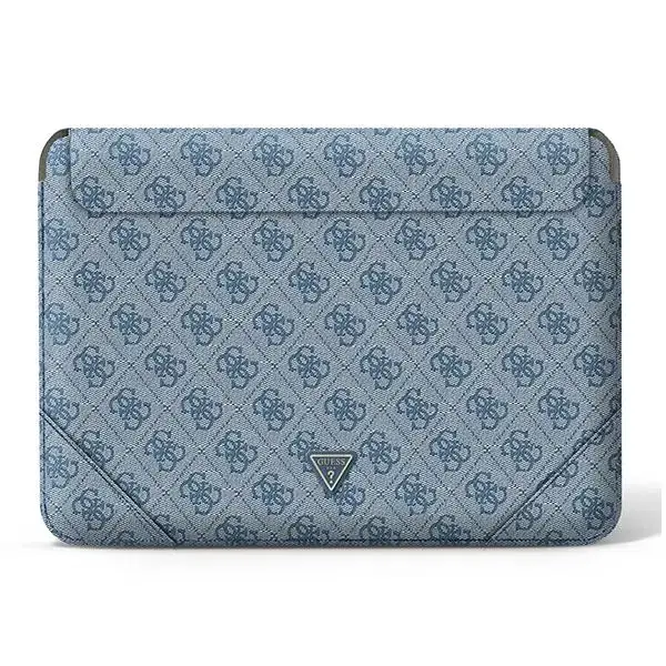 Guess 4G Uptown Triangle Logo portatīvā datora maciņš 16" zils