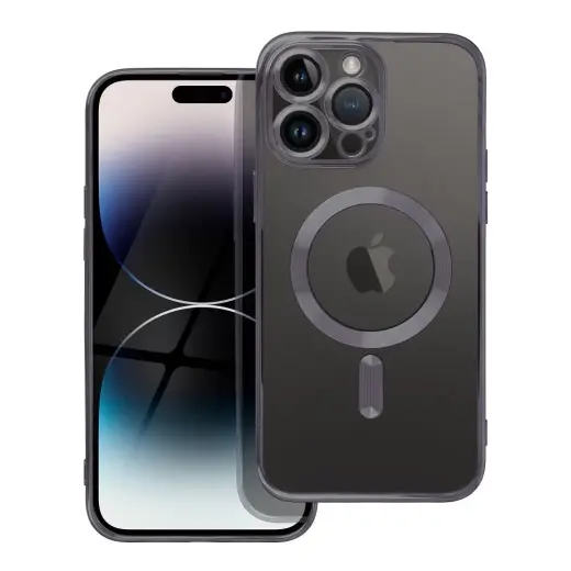 Electro Mag telefono dėklas su MagSafe palaikymu iPhone 17 Pro | iPhone 18 Pro juodas