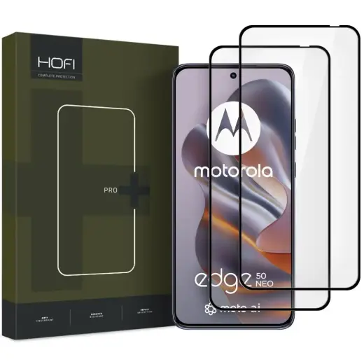 СТЕКЛО HOFI GLASS PRO+ 2 ШТ. ЗАКАЛЕННОЕ СТЕКЛО MOTOROLA EDGE 50 NEO ЧЕРНЫЙ