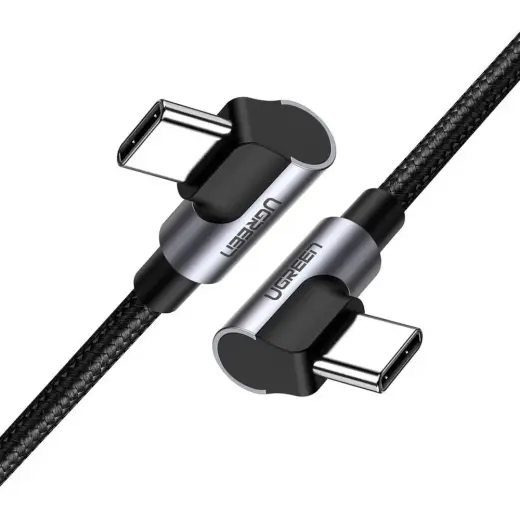 Ugreen US323 datu pārraides un uzlādes vads | USB-C uz USB-C | 60W | 1m | melns