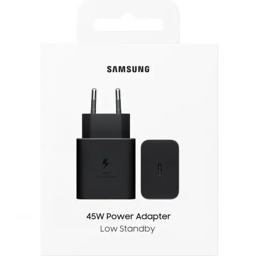 Samsung EP-T4511NBE tīkla lādētājs | 45W | USB-C | ar USB-C vadu komplektā | melns