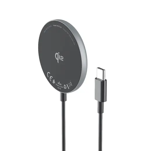 Wozinsky WQY1S bezvadu lādētājs | Qi 2 | 15W | melns