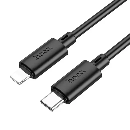 Hoco X88 datu pārraides un uzlādes vads | USB-C uz Lightning | PD | 27W | 2m | melns