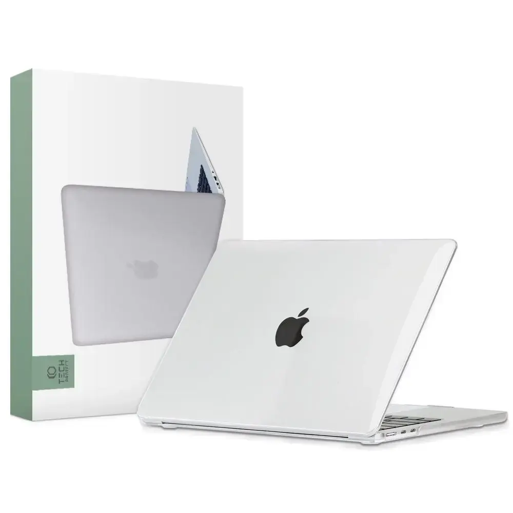 Tech-Protect SmartShell case for MacBook Air 13" M2 | M3 | 2022-2024 - transparent