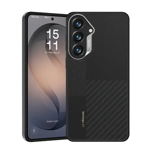 Benks Montage Magnetic Armor Pro Kevlar telefono dėklas Samsung Galaxy S26+ (S947) juodas
